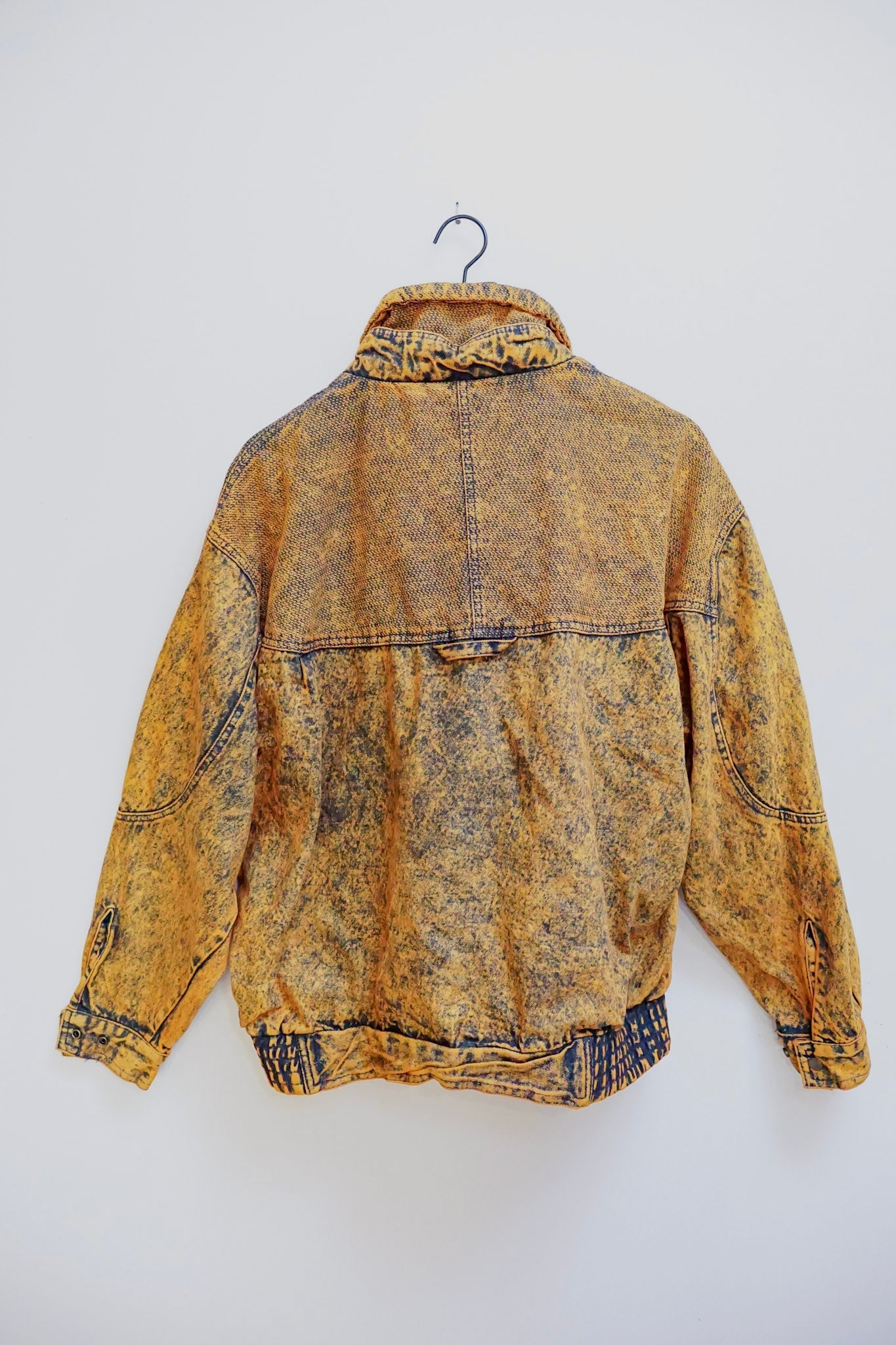 80s Pumpkin Dyed Bomber Jacket XL