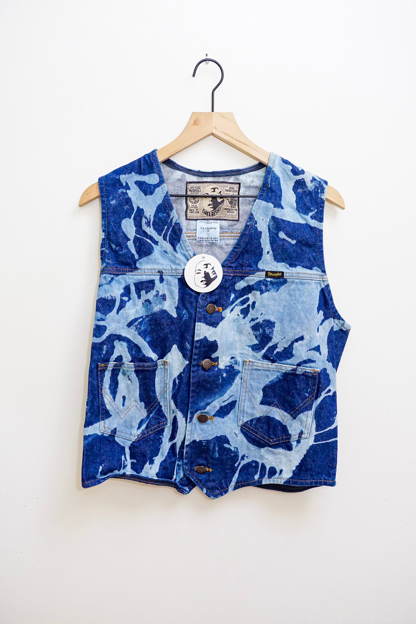 Acid wash Denim Wrangler Vest