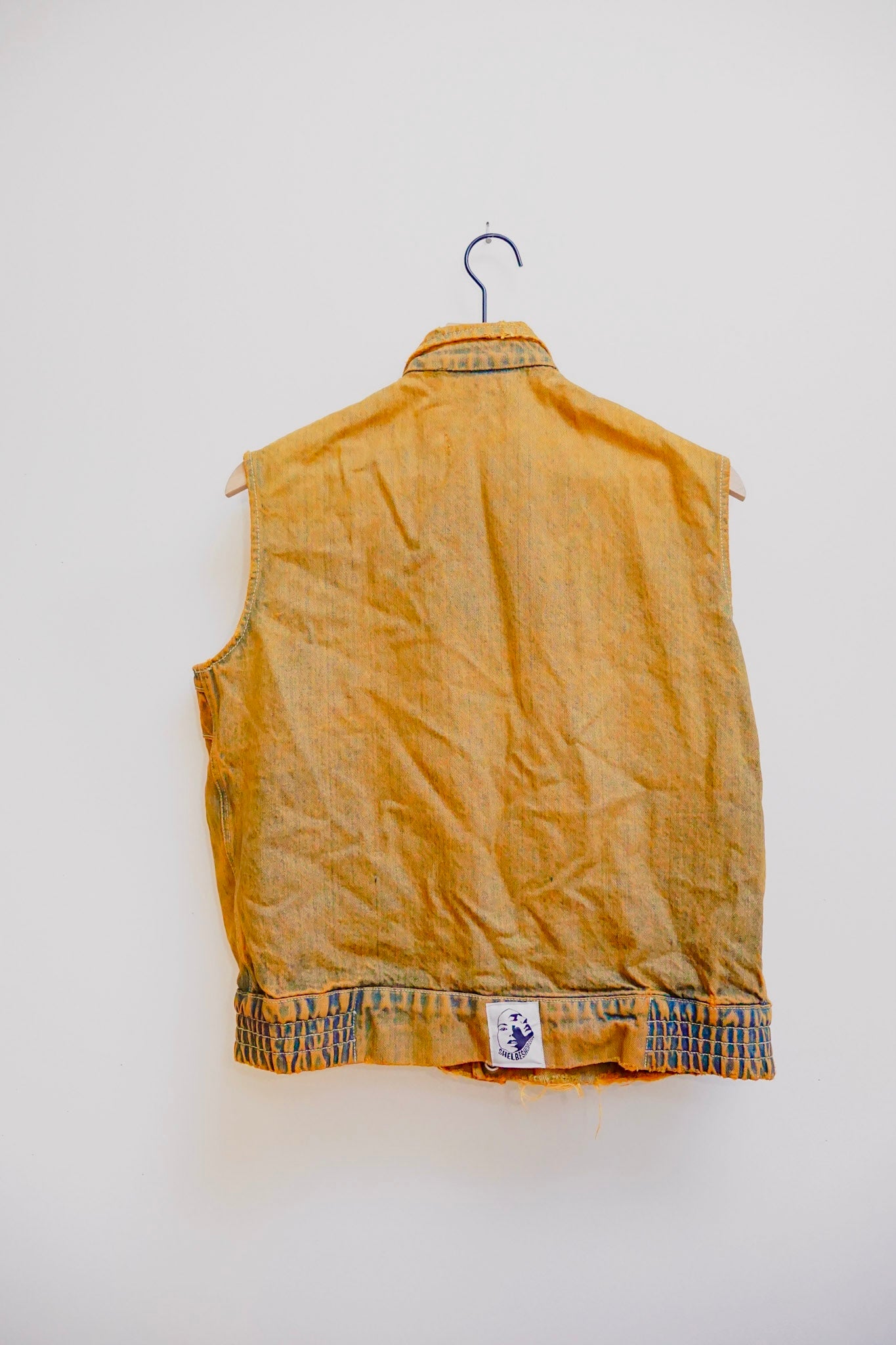 Guess Pumpkin Dyed Vintage Bomber Vest S