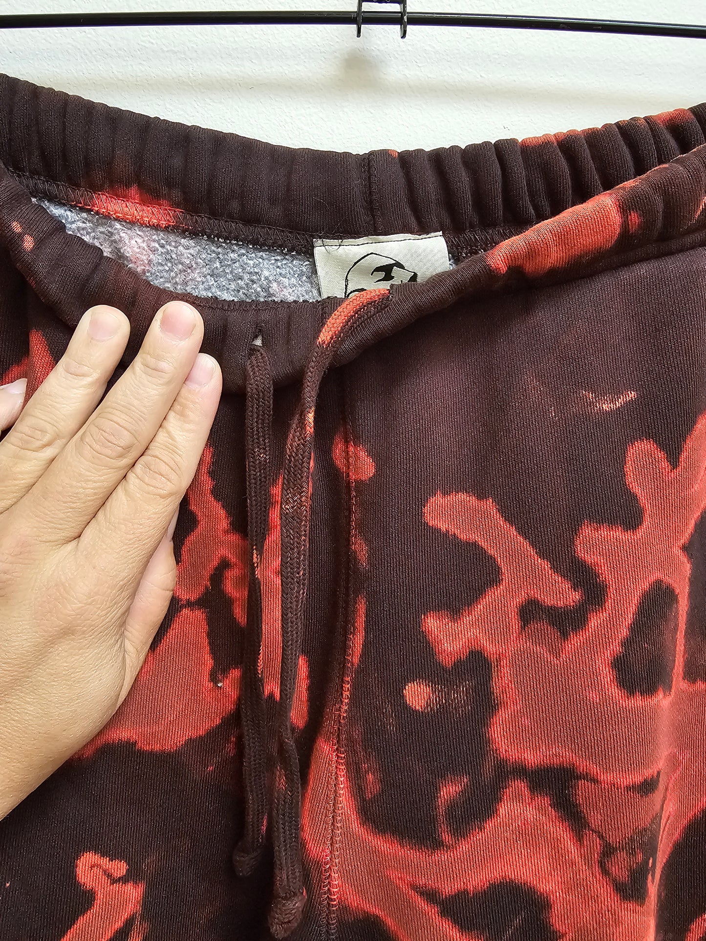 Cinnamon acid wash sweatpant