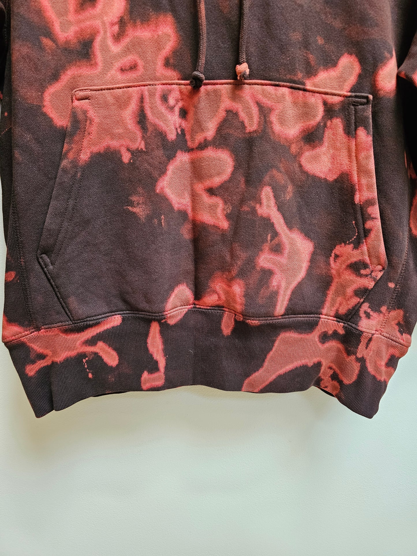 Cinnamon acid wash hoodie