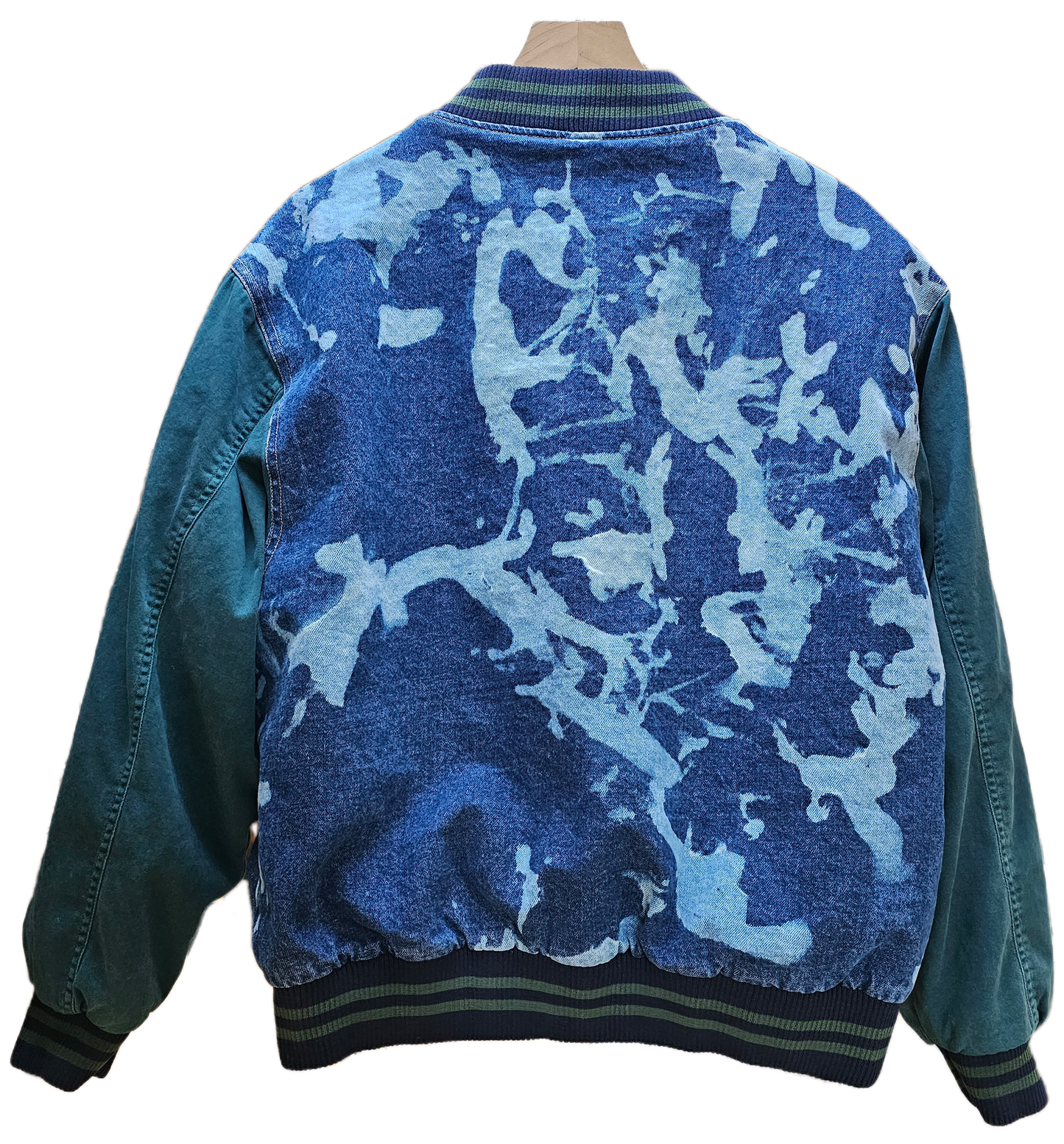 Acid wash Vintage Varsity Jacket size L