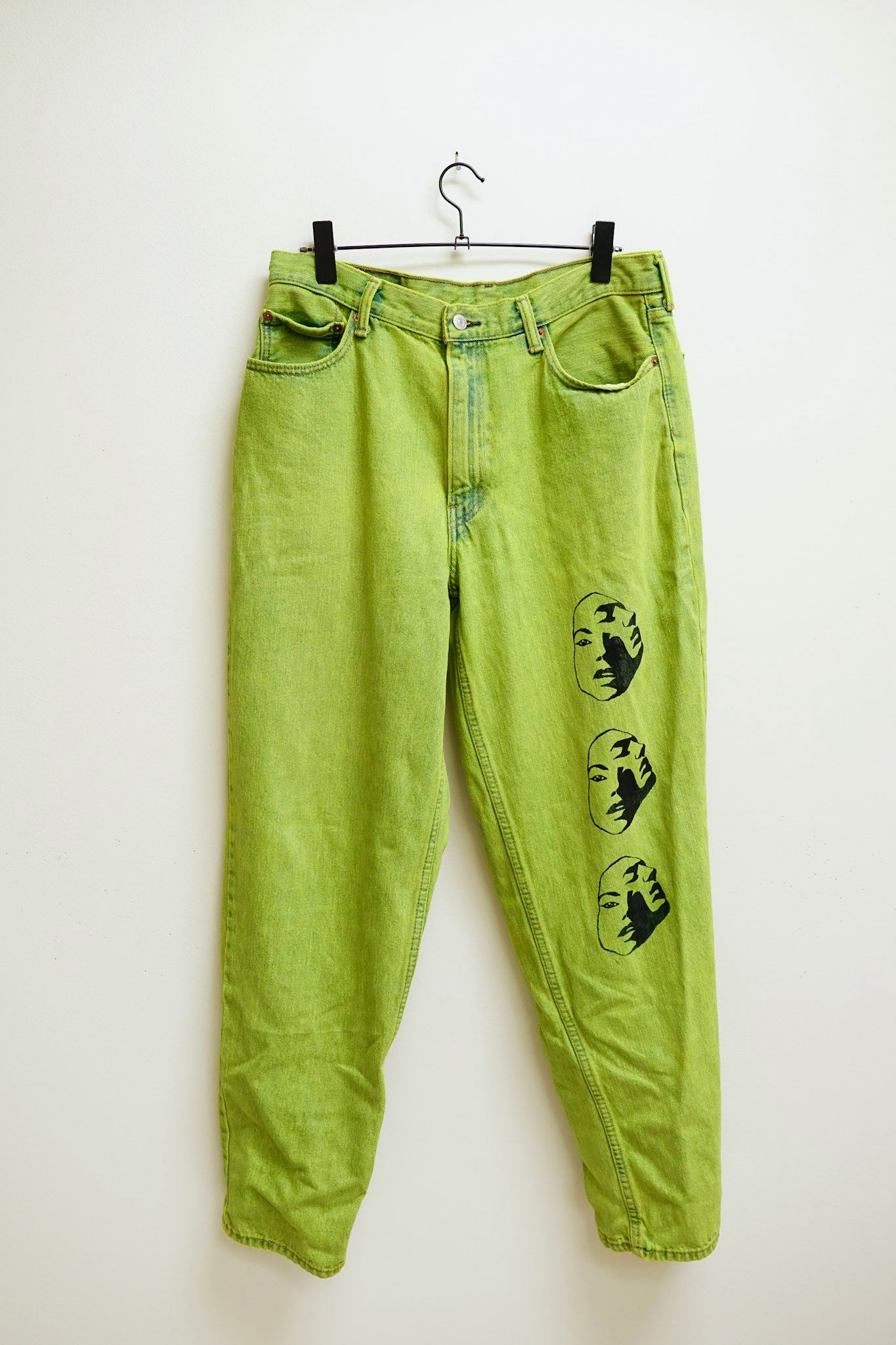 Lemon Dyed & printed Levi’s Denim - 550 36x34