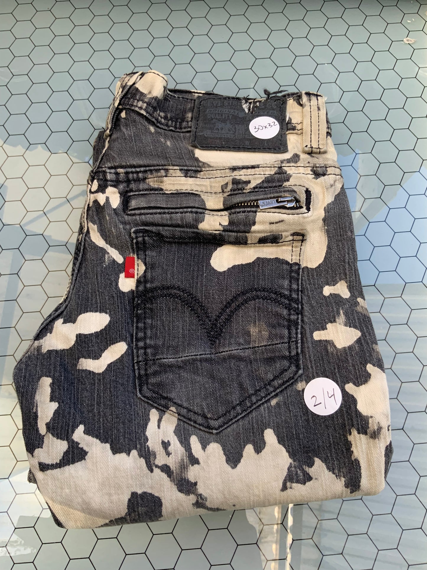 Black Acid wash Levi’s Denim- 511 30 x 32 / size 4