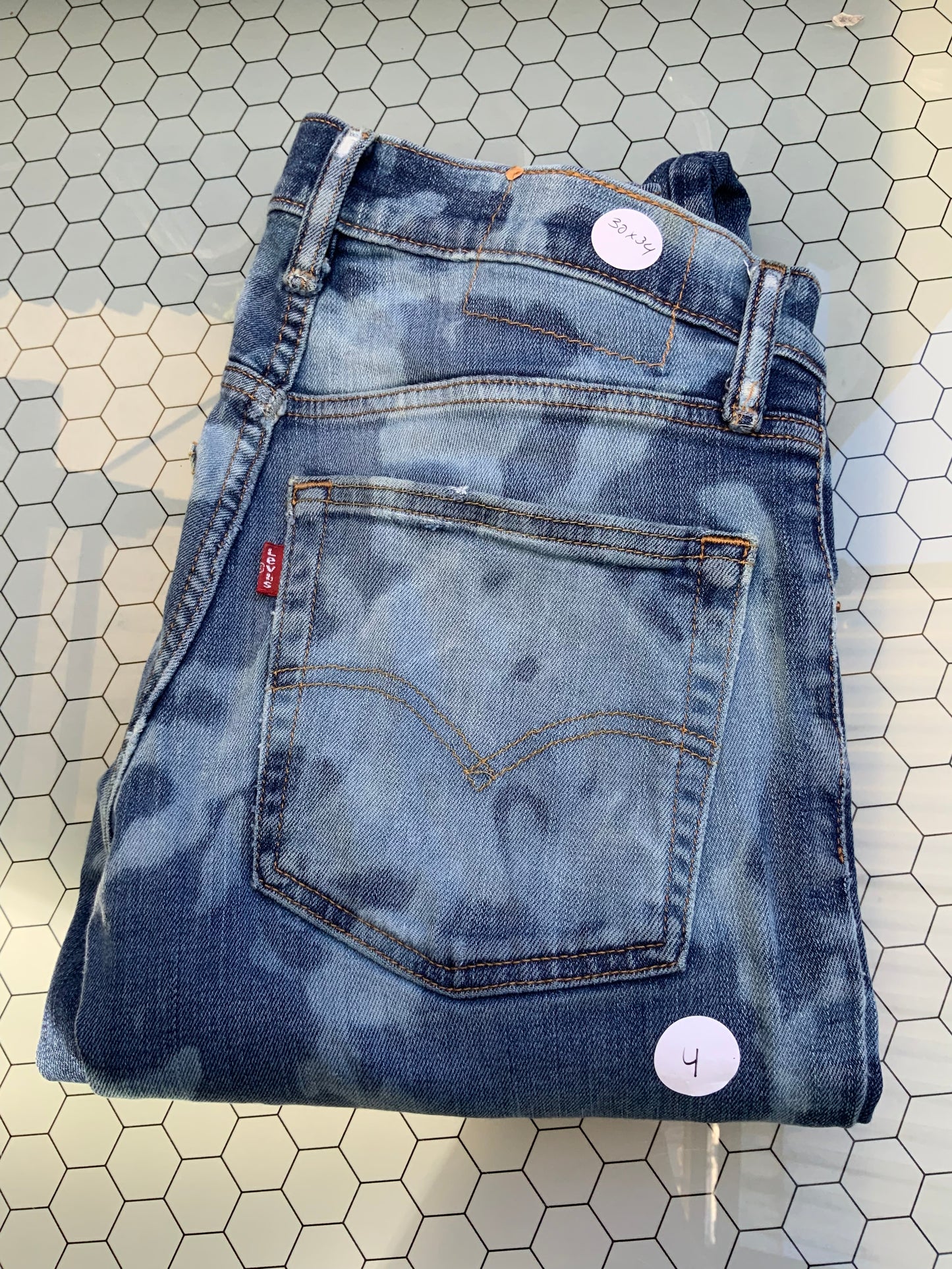 Blue Acid wash Levi’s Denim- 511 30x34 size 4