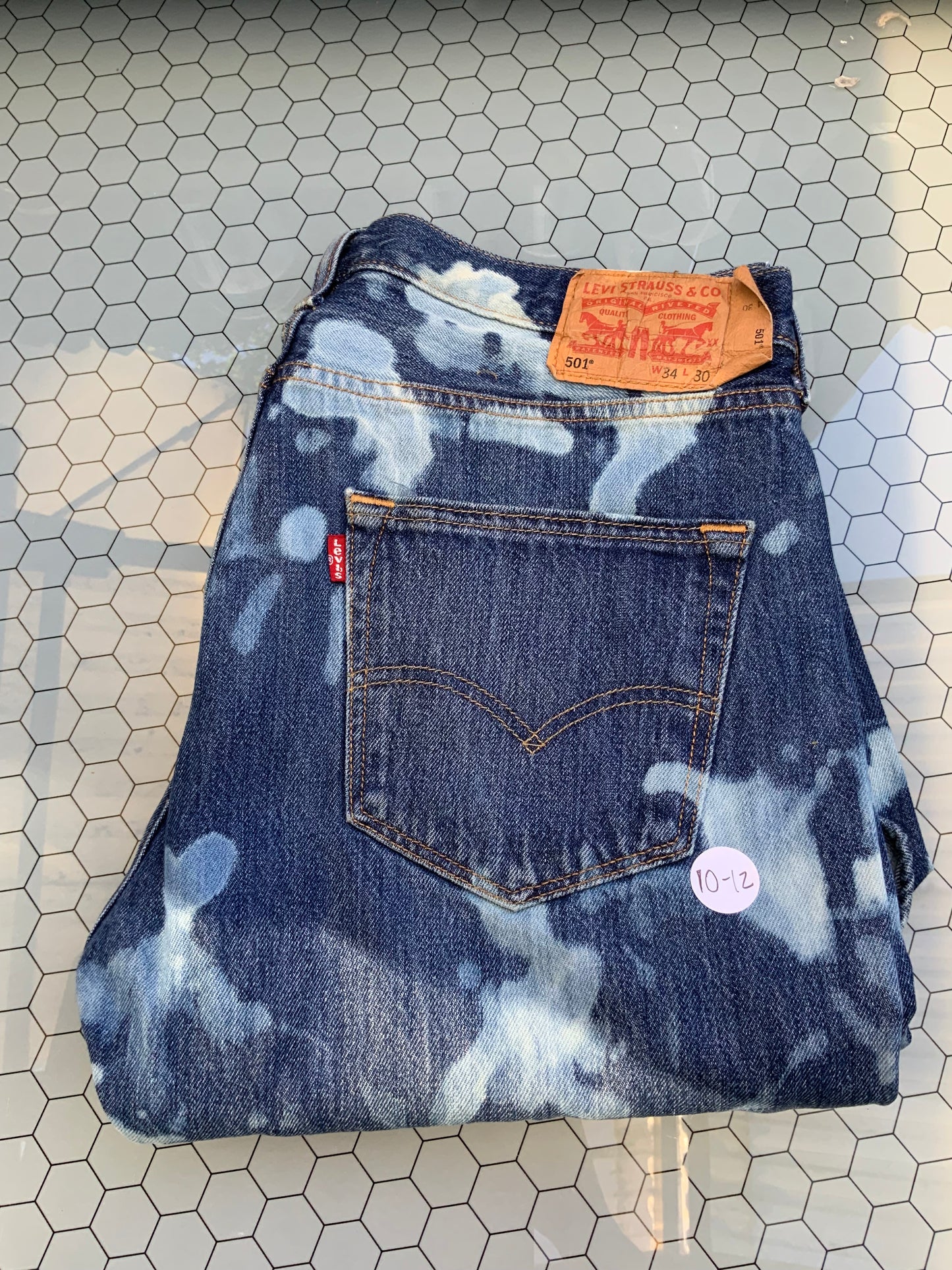 Blue Acid wash Levi’s Denim- 501 34x30- size 10