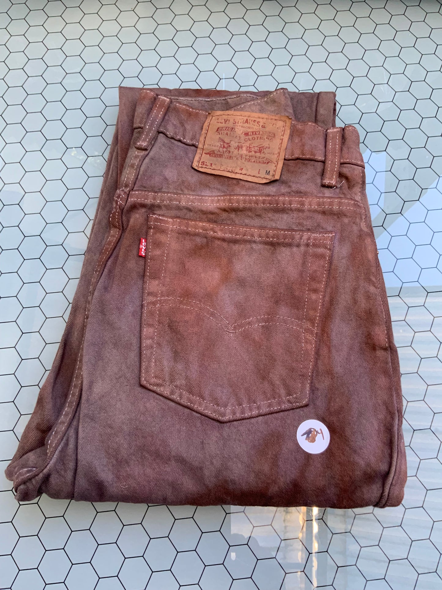 Chestnut dyed Levi’s Denim-521 30x30 - size 4