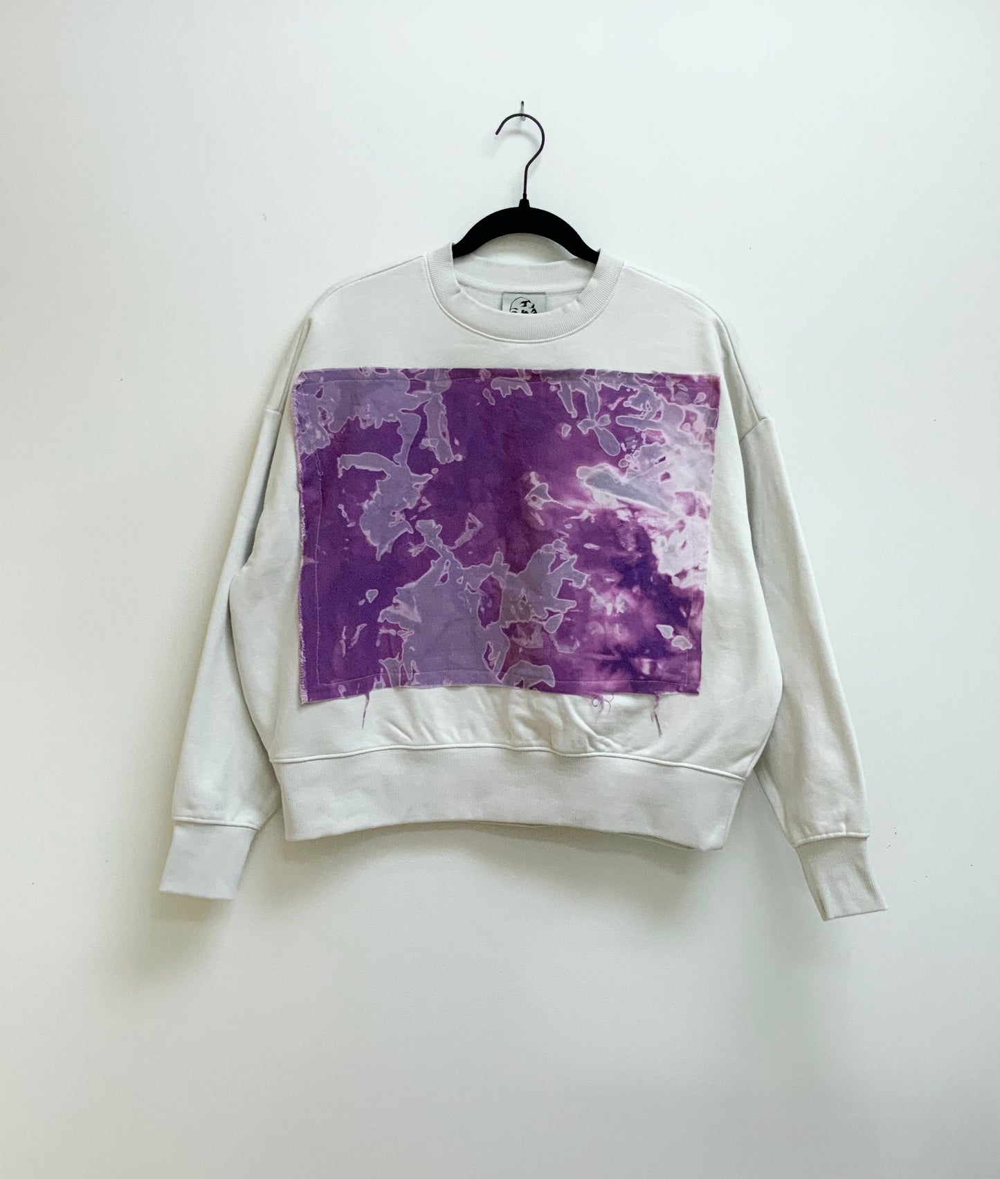 Patchwork Crop Crew Neck