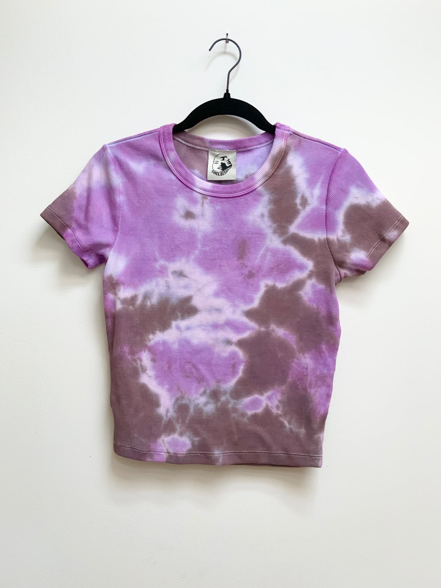 Raspberry Ribbed Baby Tee