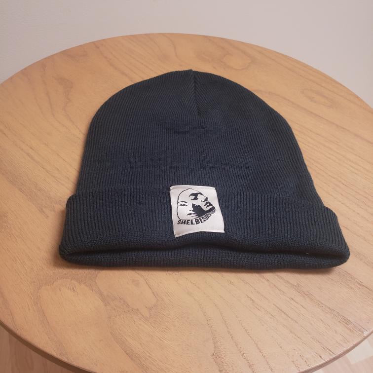 Facet Face Logo knit Beanie