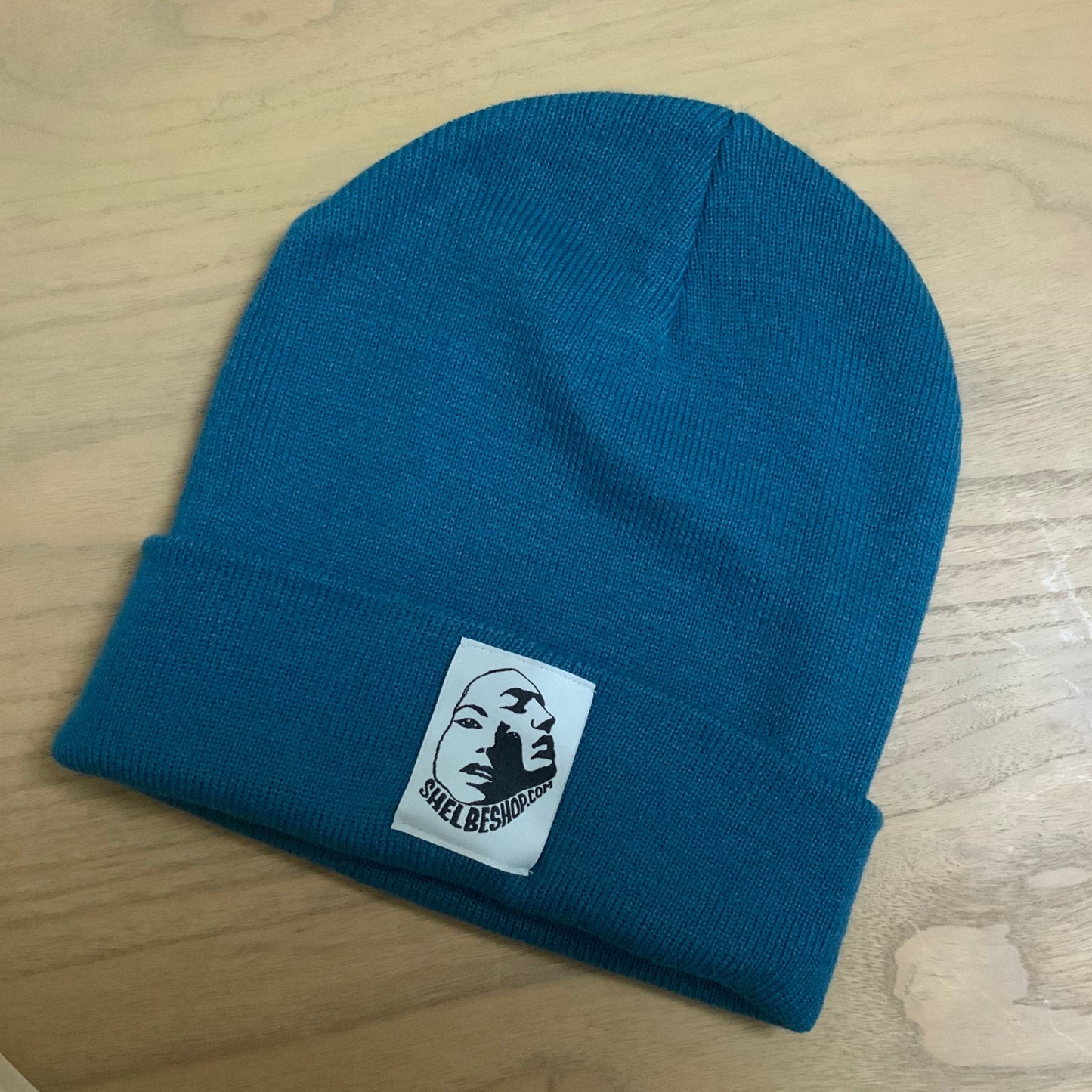 Facet Face Logo knit Beanie