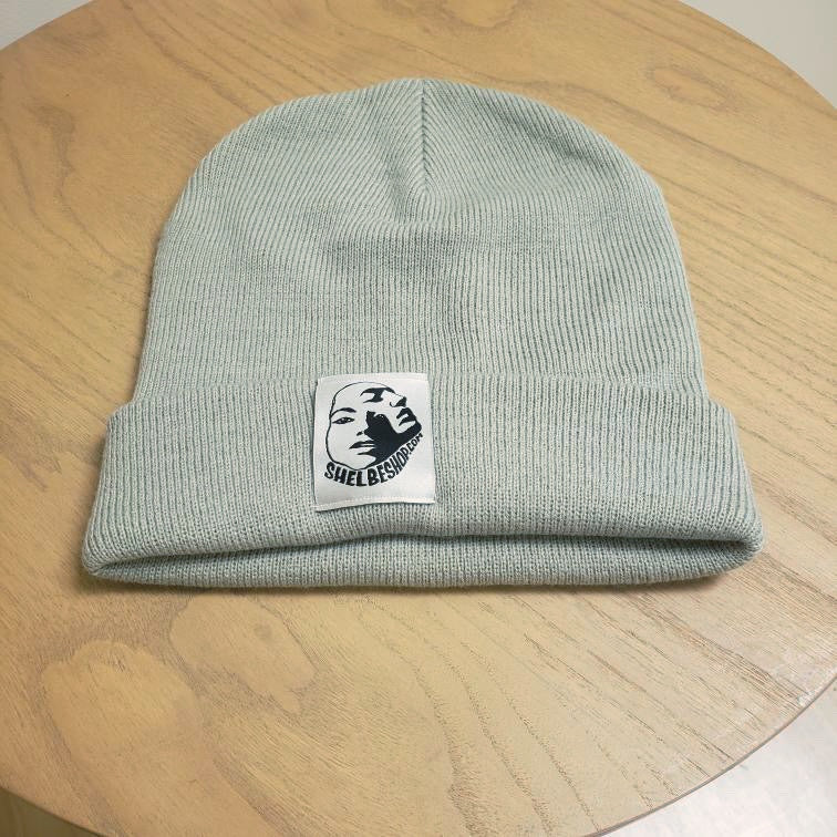 Facet Face Logo knit Beanie