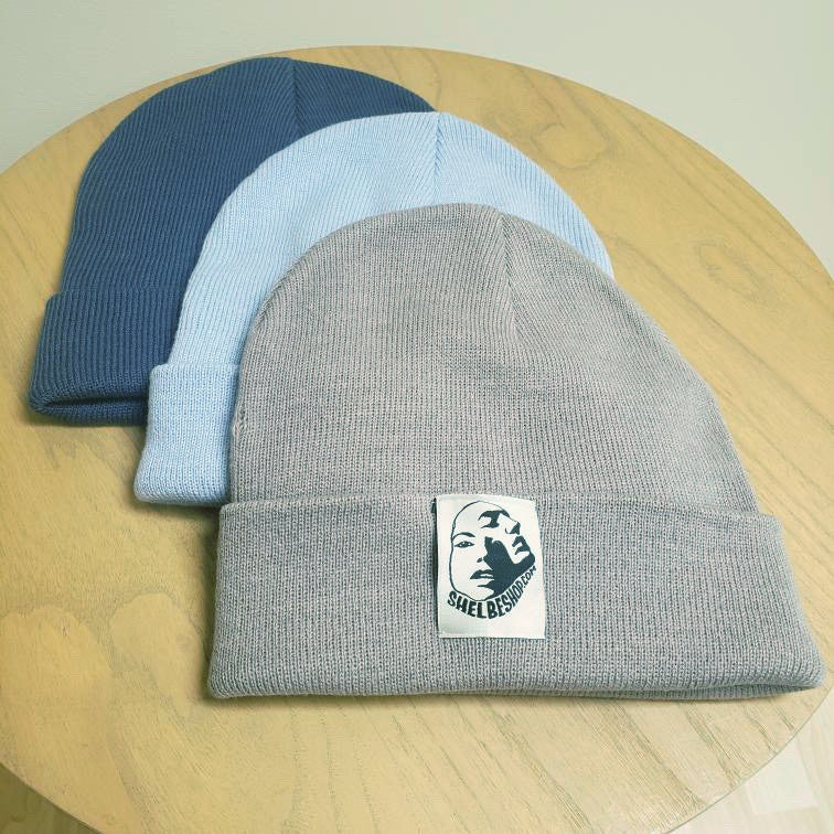 Facet Face Logo knit Beanie