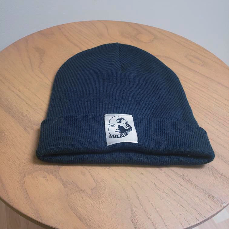 Facet Face Logo knit Beanie