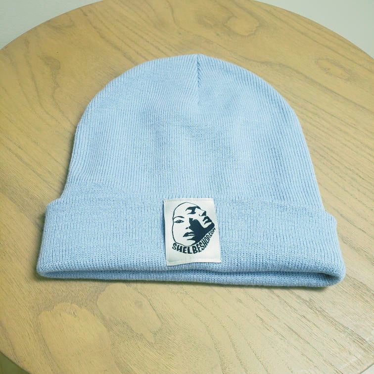 Facet Face Logo knit Beanie