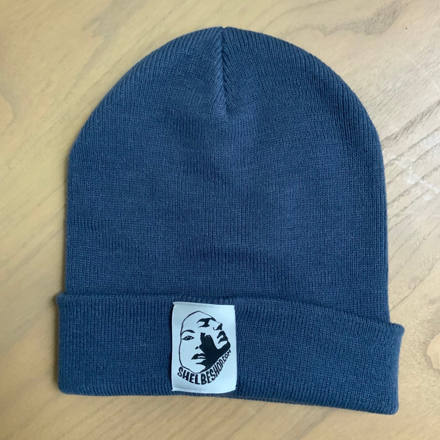 Facet Face Logo knit Beanie