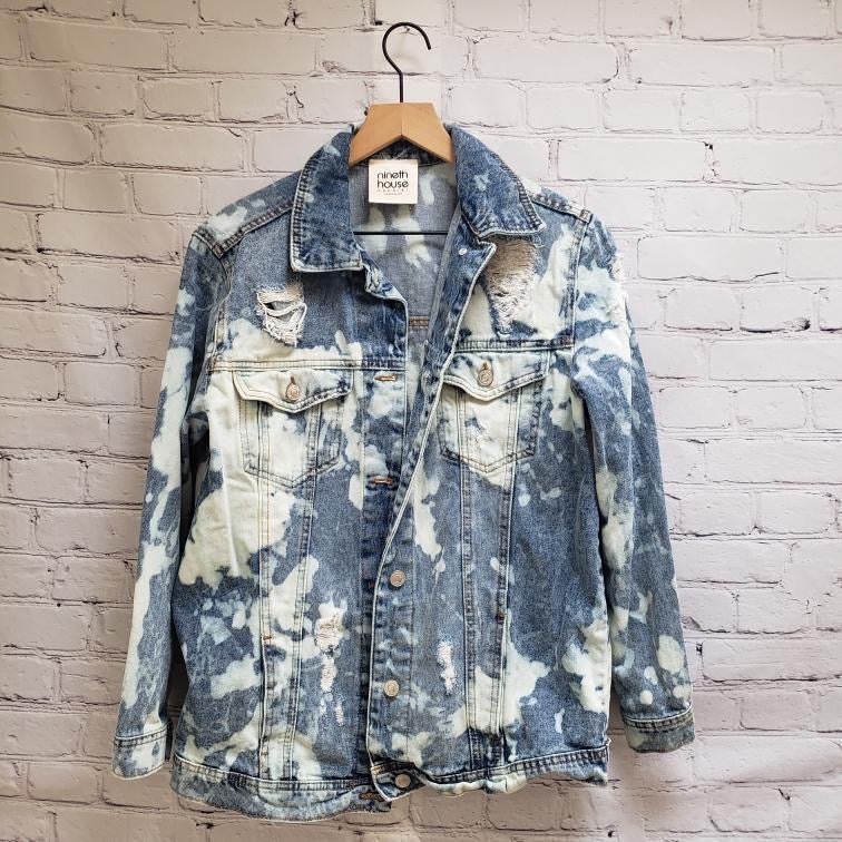 Waitlist- Facet face up cycled Denim jacket