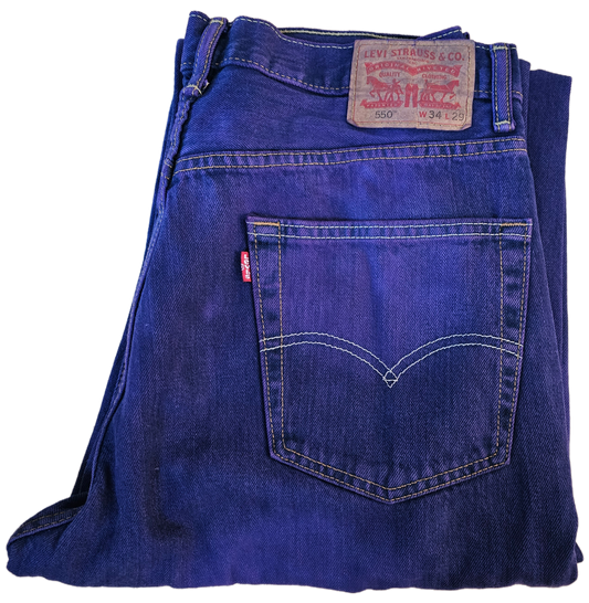 Violet Dyed Levi’s Denim - 550 34x29