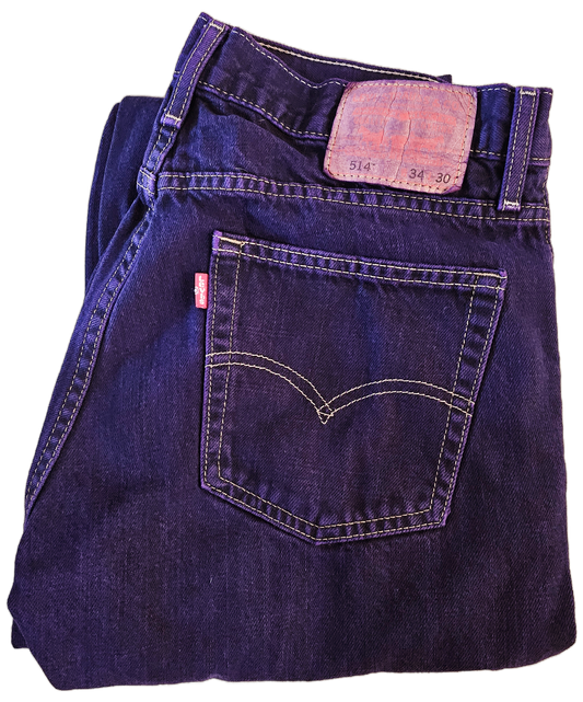 Violet Dyed Levi’s Denim - 514 34x30