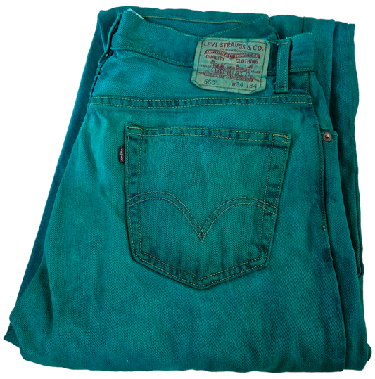 Emerald Dyed Levi’s Denim - 550 34x34