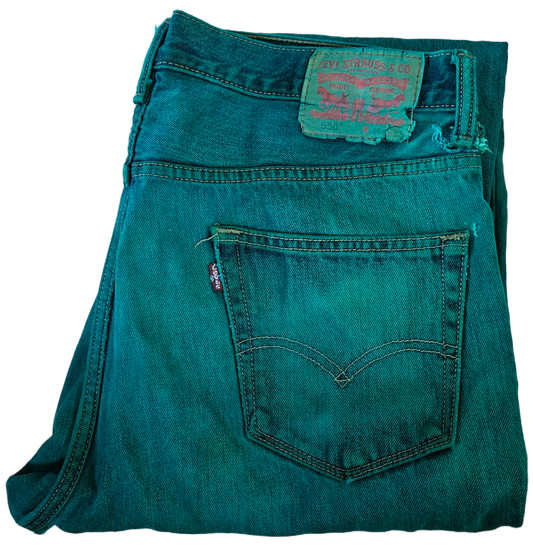 Emerald Dyed Levi’s Denim - 550 36x32