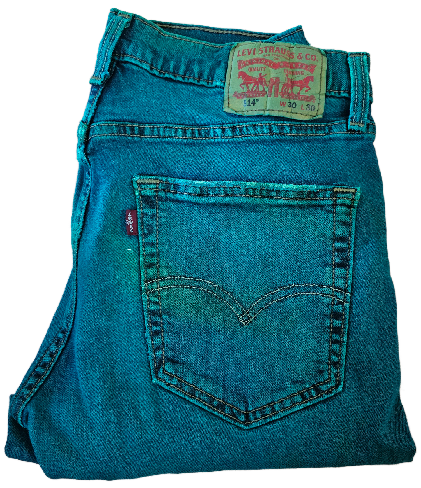 Emerald Dyed Levi’s Denim - 514 30x30