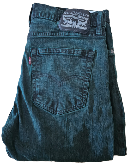 Forest Green Dyed Levi’s Denim - 514 32x32