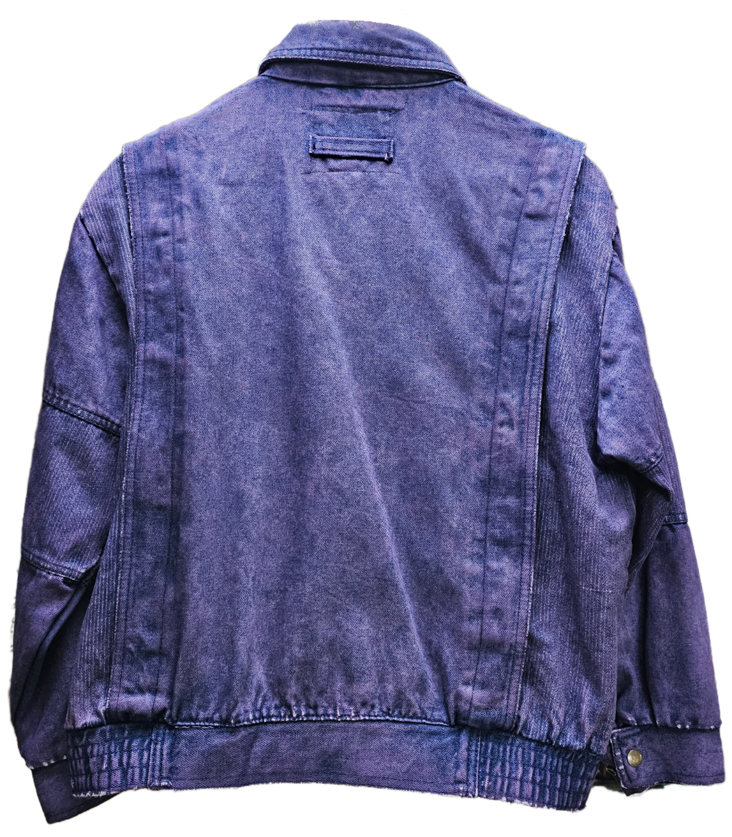 Lillac dyed vintage 80s Bomber jacket- S/M