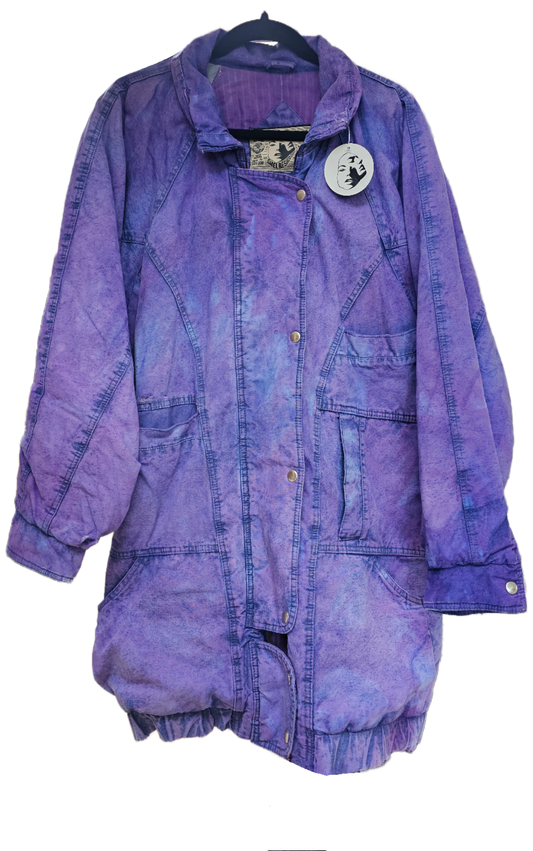 Lillac Dyed Vintage Puffer Jacket- L