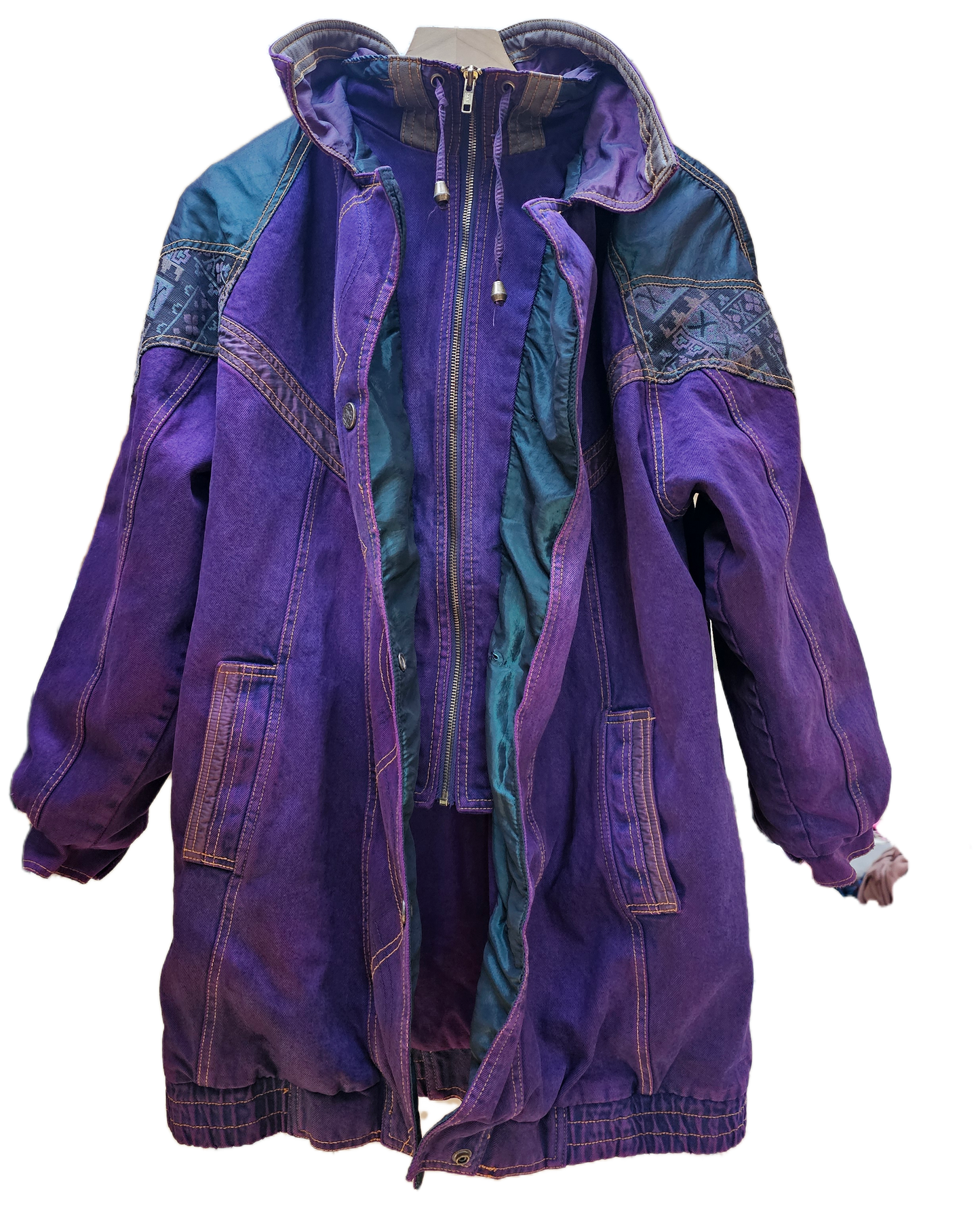 Violet Dyed Vintage Denim Jacket-M