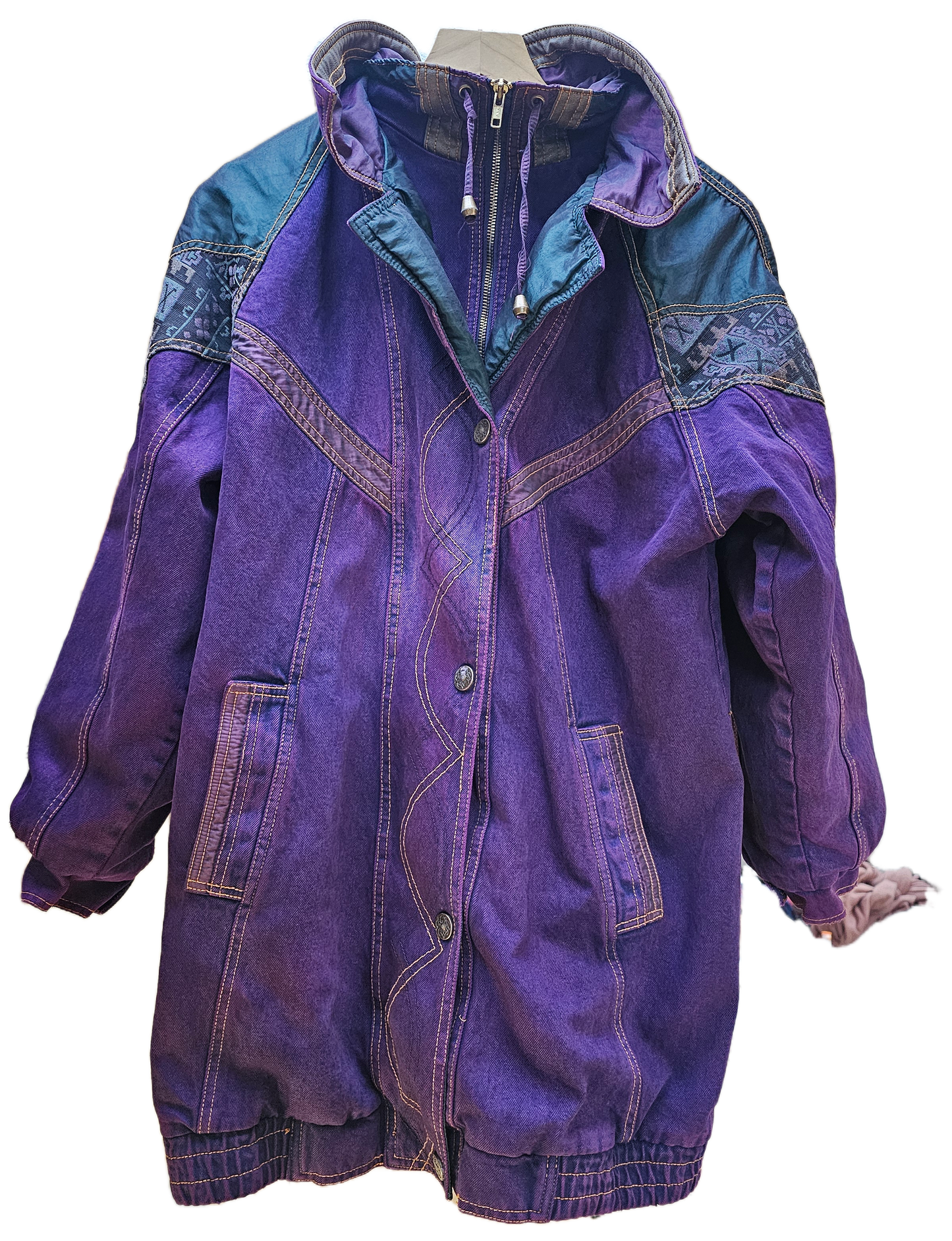 Violet Dyed Vintage Denim Jacket-M