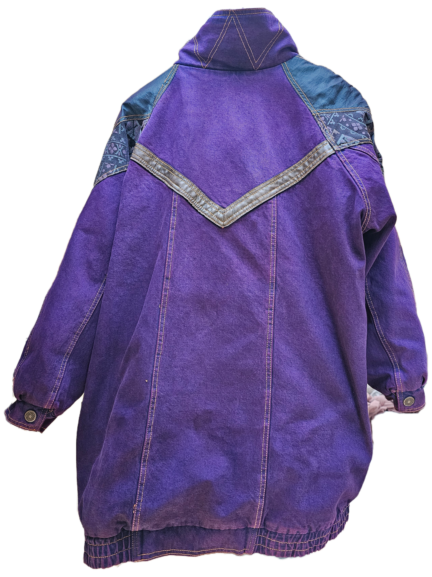 Violet Dyed Vintage Denim Jacket-M