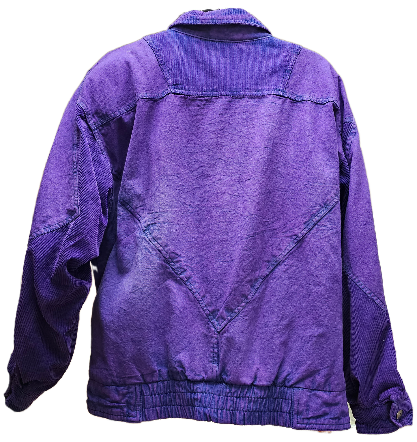 Violet Dyed Vintage Bomber Jacket- L