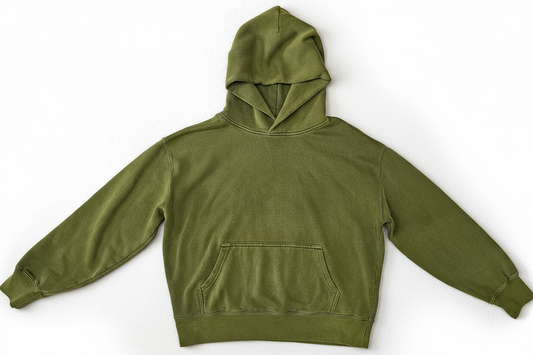 Warm Chartreuse dyed hoodie
