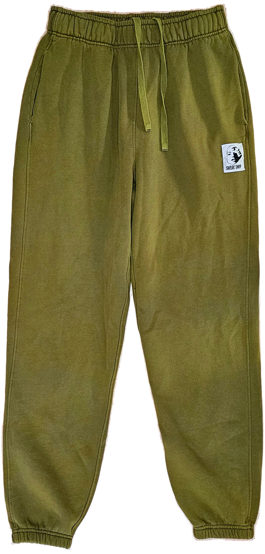 Warm chartreuse dyed sweat pant