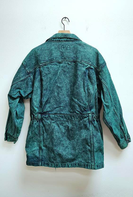 Cyan reworked 80s Levi’s denim trench XL