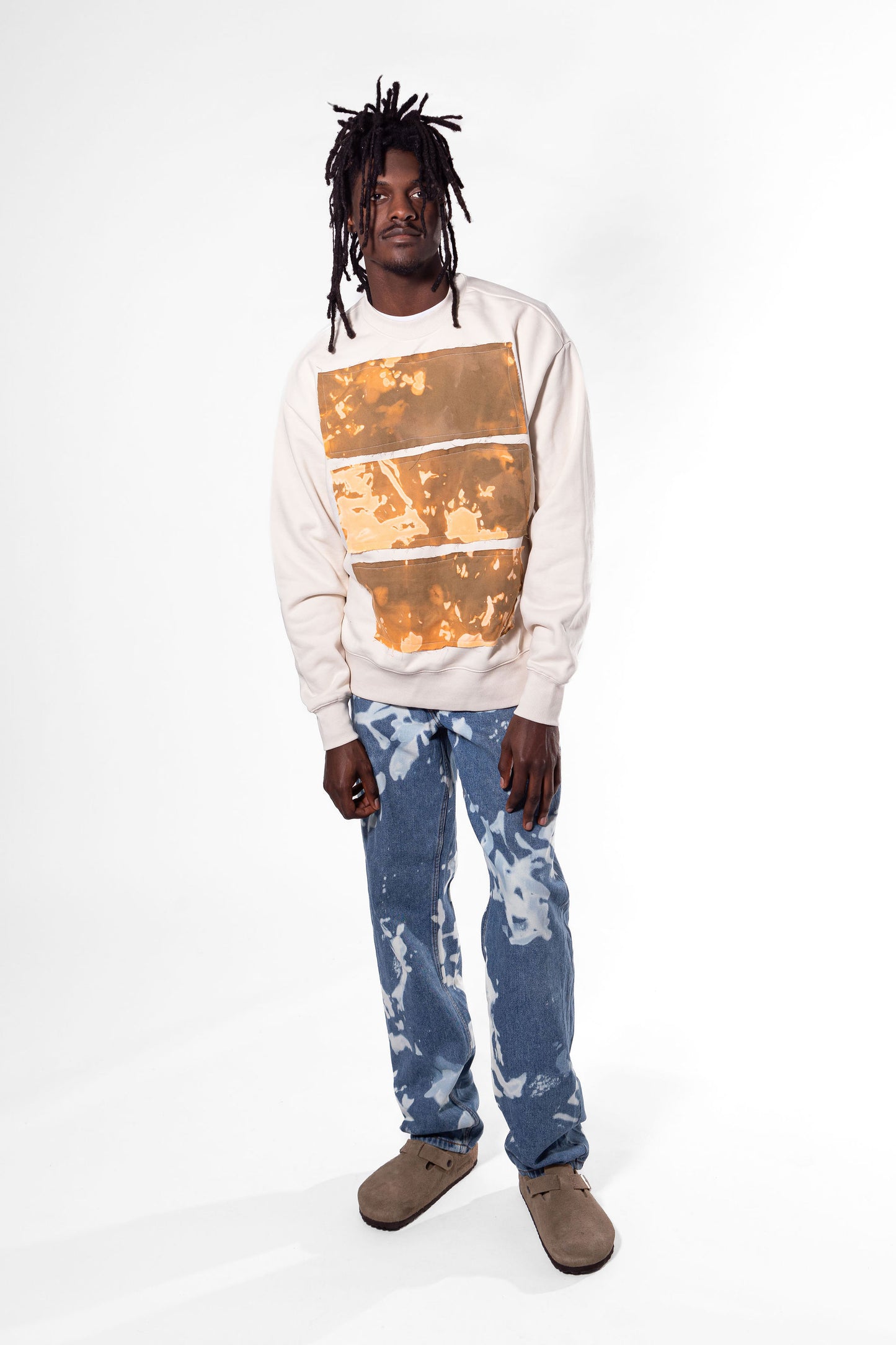 Patchwork Crew Neck