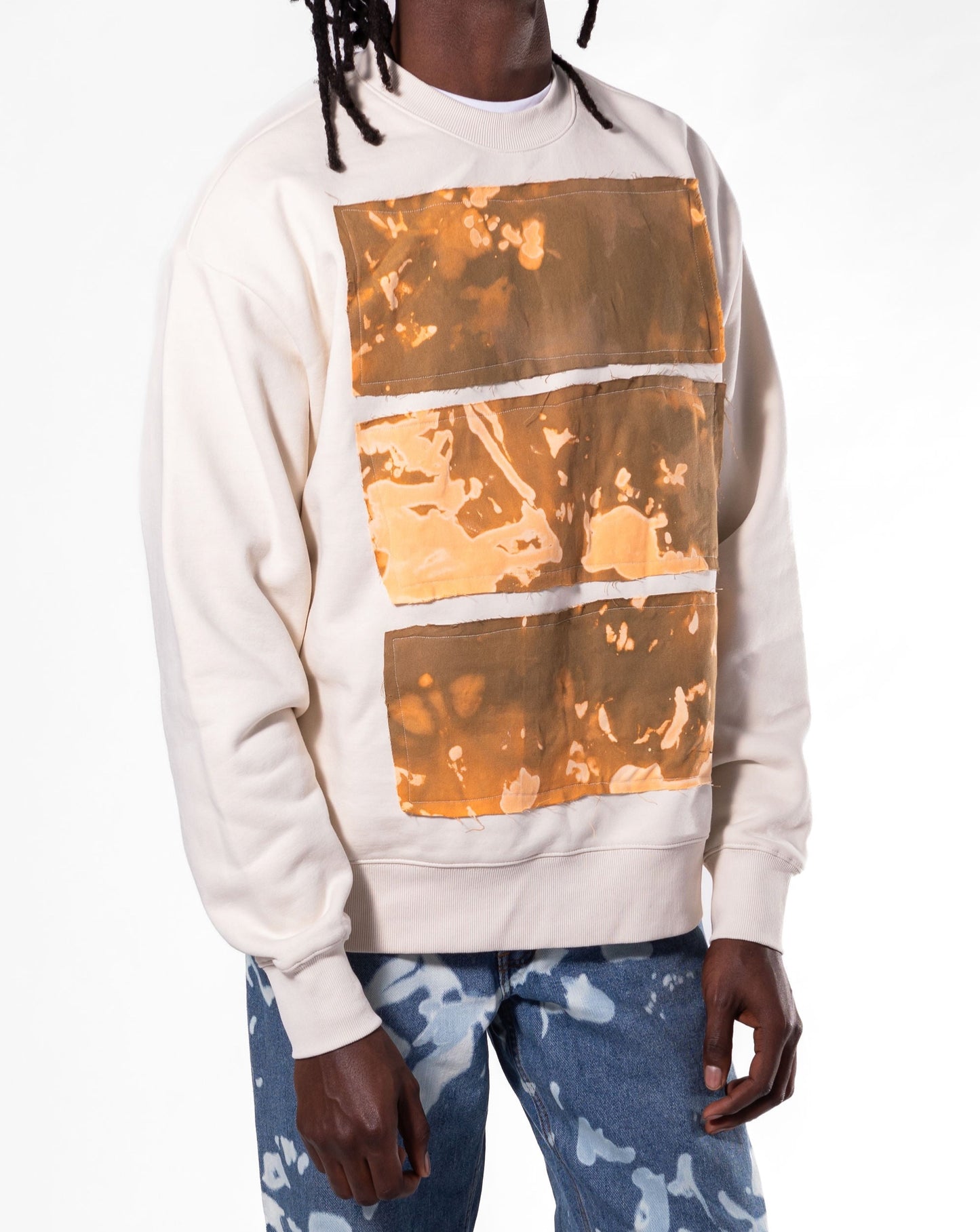 Patchwork Crew Neck