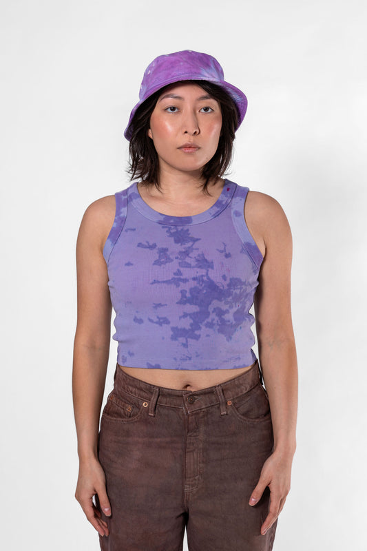 Orchid cropped ribbed Tank